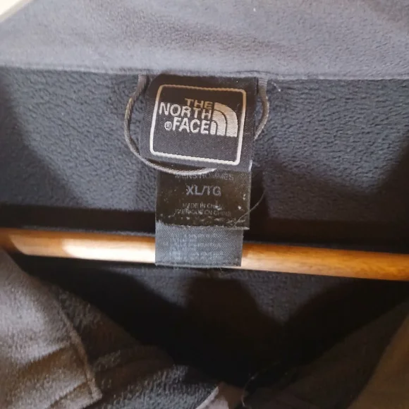 The North Face Men's Fleece Jacket Size XL Navy Blue & Gray Warm Winter Fall - Picture 8 of 10